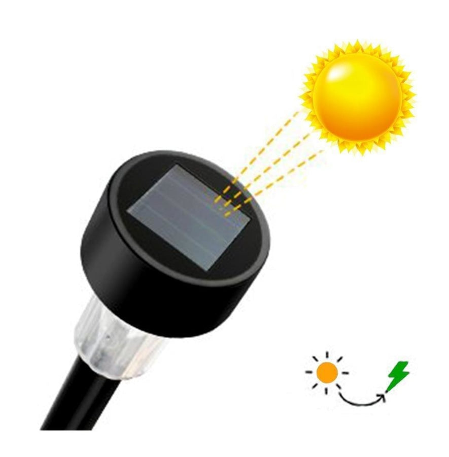 Luminária Para Jardim de Led com Painel Solar Kit com 12