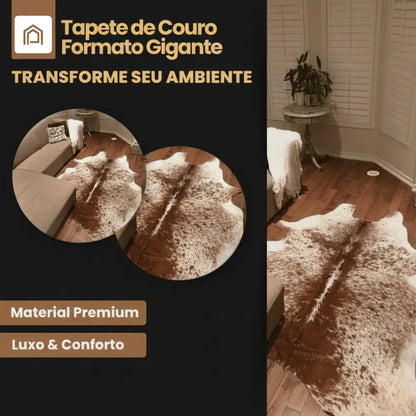 Tapete  em Couro de Boi