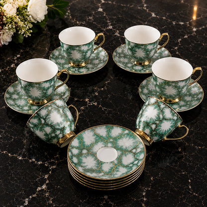 Xícaras em porcelana- Coleção exclusiva/ Turquesa
