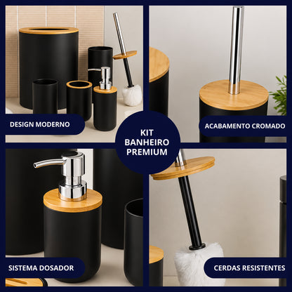 Kit organizador em bambu- Home Royal
