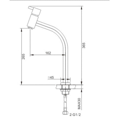 Torneira Misturador Para Banheiro Monocomando FluxoNature