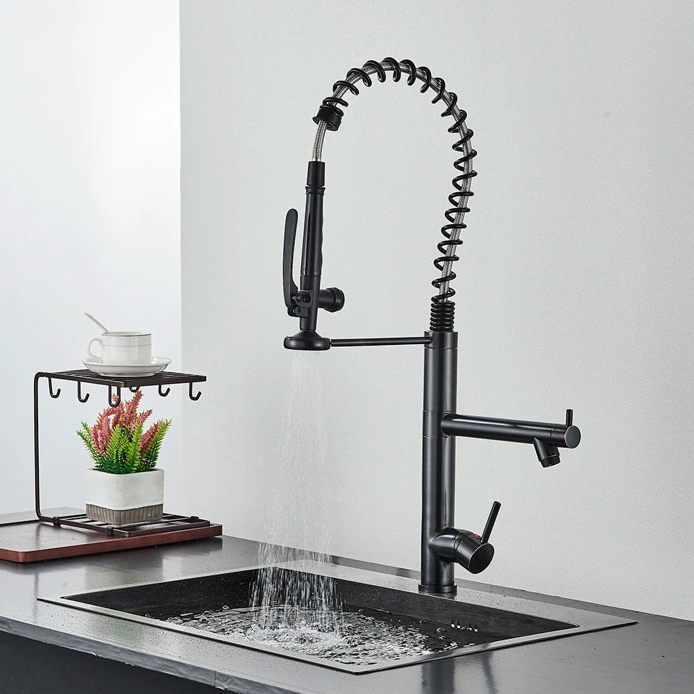 Torneira Para Cozinha Monocomando Gourmet Prestige Preto Matte