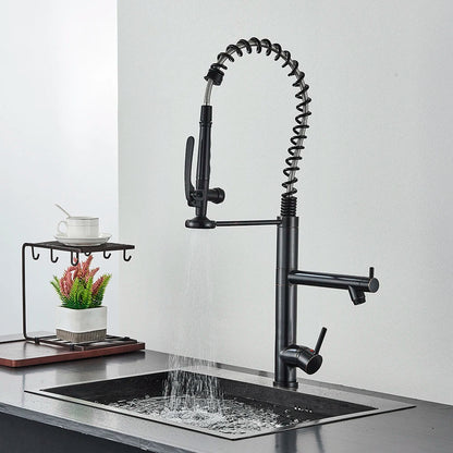 Torneira Para Cozinha Monocomando Gourmet Prestige Preto Matte