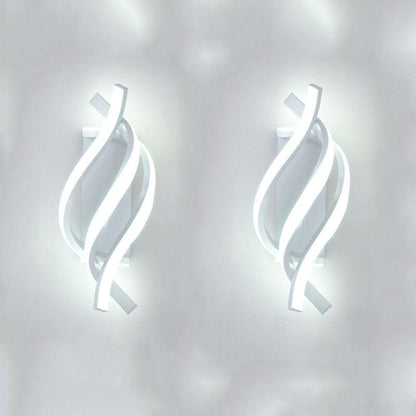 Arandela de Parede LED com Design Espiral e Estilo Moderno