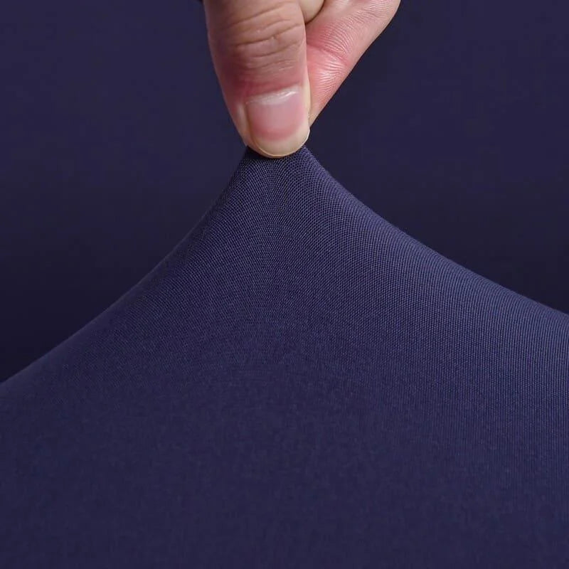 Capa De Sofá Stretch Ajustável Lisa Cinza Escuro