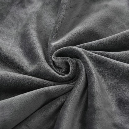 Capa Protetora para Cadeira de Jantar Cinza Escuro em Suede