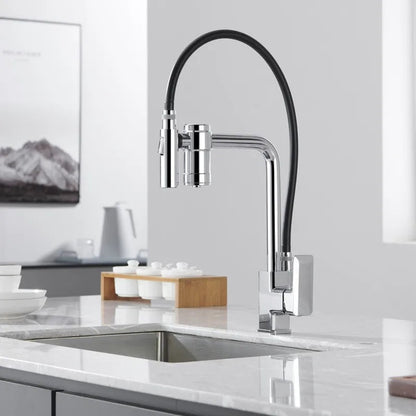 Torneira Para Cozinha Com Filtro Gourmet Modelo 2 em 1 Com Misturador Cromado
