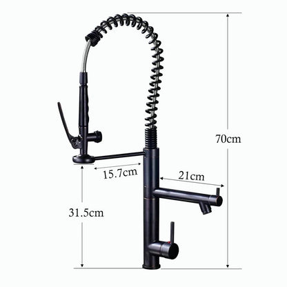 Torneira Para Cozinha Monocomando Gourmet Prestige Preto Matte