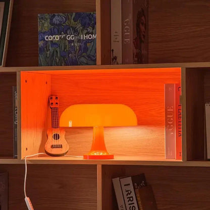 Luminária de Mesa LED com Design Moderno em Forma de Cogumelo
