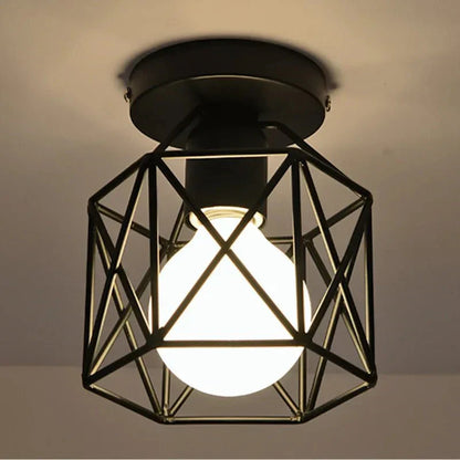 Luminária de Teto Moderna com Design Industrial e Acabamento Contemporâneo