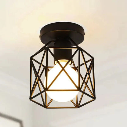 Luminária de Teto Moderna com Design Industrial e Acabamento Contemporâneo