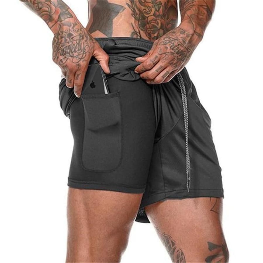 Shorts 2 Em 1 Esporte Air Effect Preto / M 673
