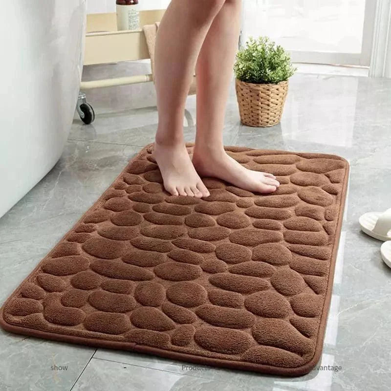 Tapete Antiderrapante para Banheiro em Microfibra – Absorção Rápida