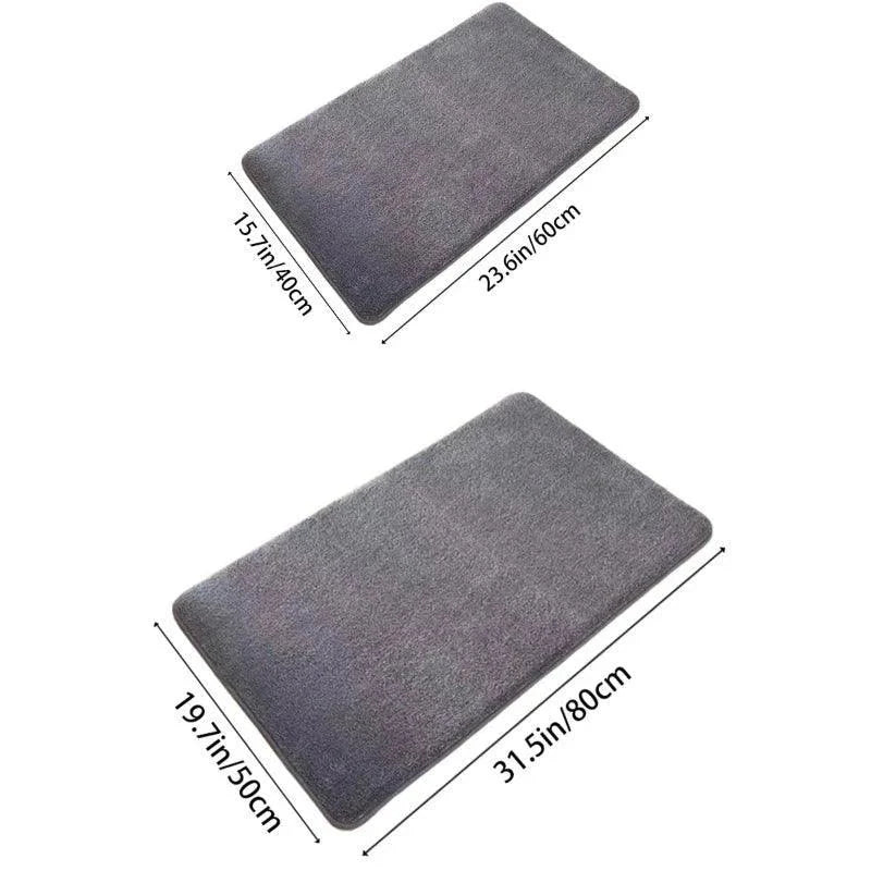 Tapete Coral Veludo Antiderrapante e Absorvente