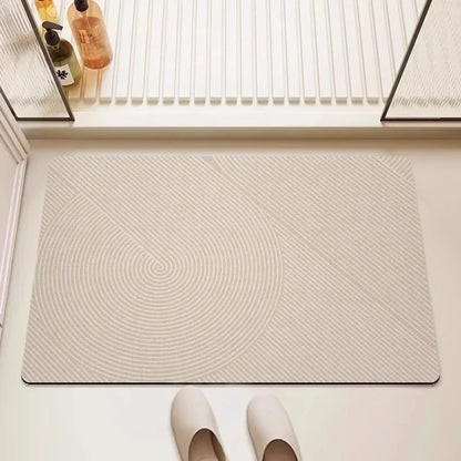 Tapete de Banheiro Minimalista de Secagem Rápida e Alta Absorção
