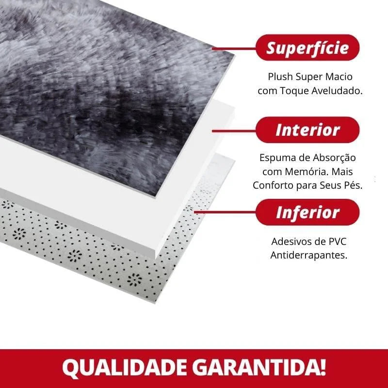 Tapete Liso Soft Felpudo Cáqui Mescla