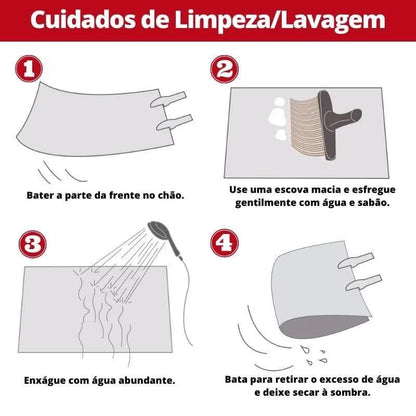 Tapete Liso Soft Felpudo Cinza Escuro