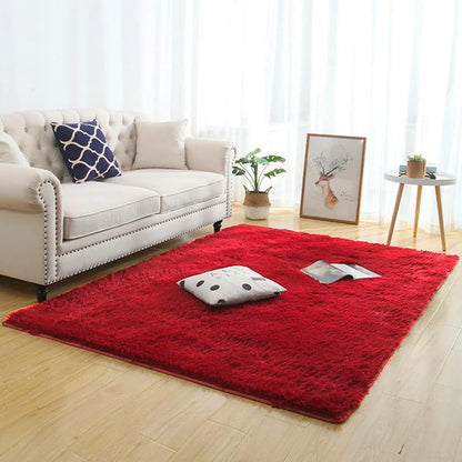 Tapete Liso Soft Felpudo Vermelho