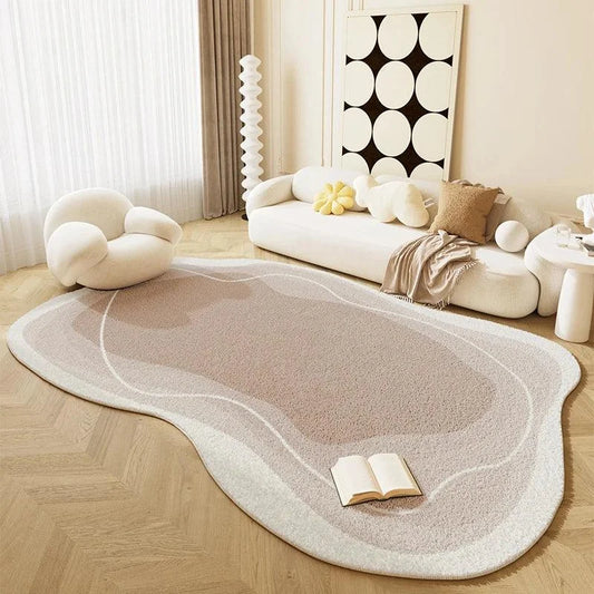 Tapete Luxuoso de Formato Irregular Confort Moderno