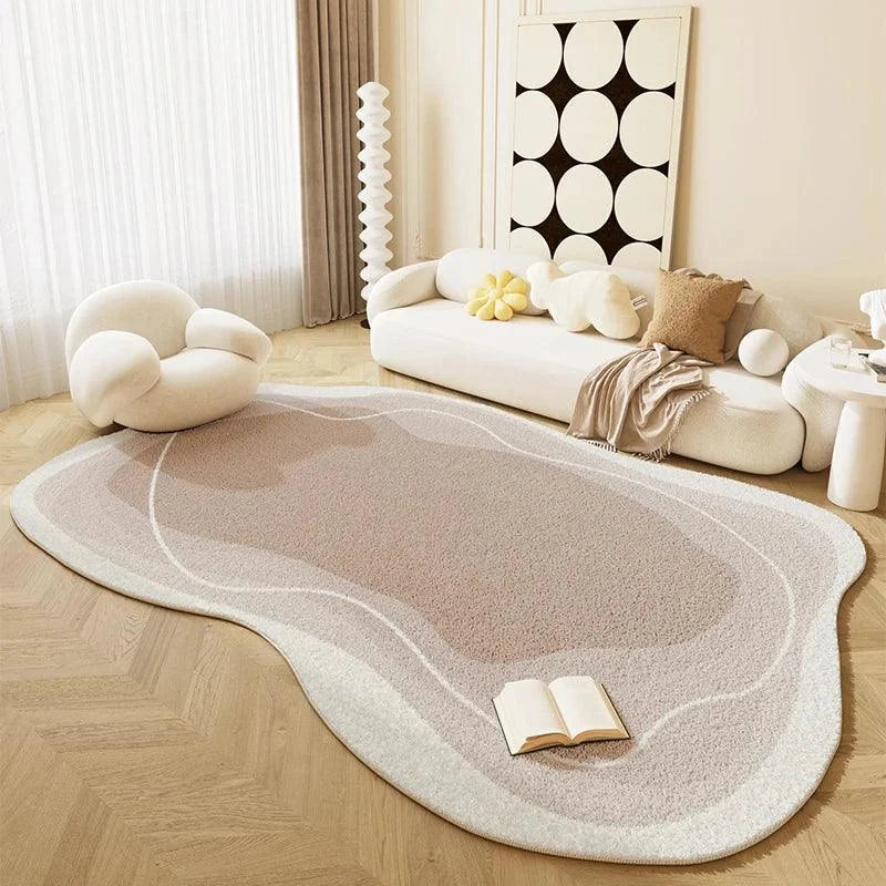 Tapete Luxuoso de Formato Irregular Confort Moderno